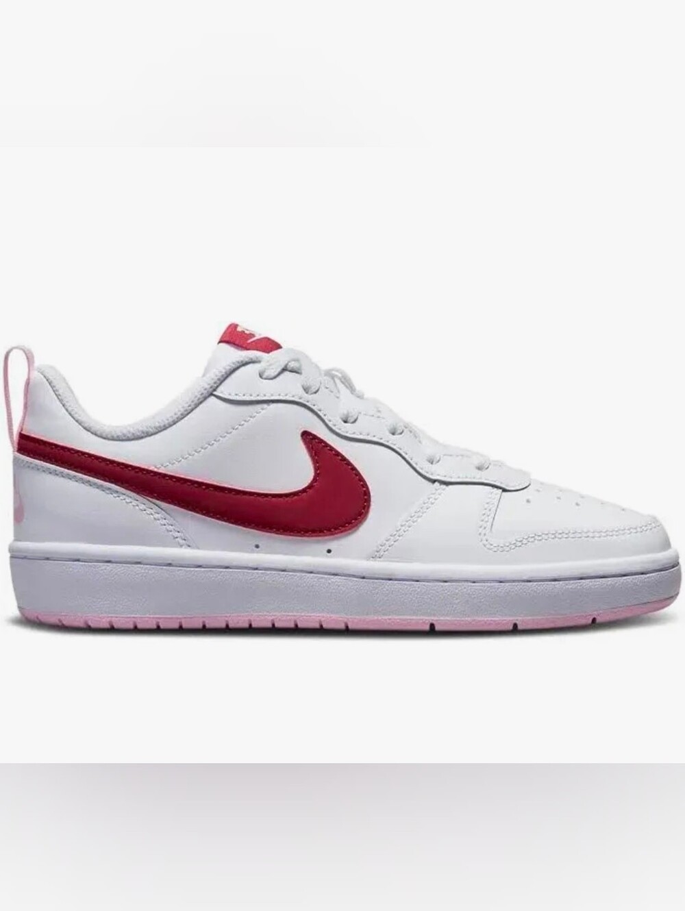 💎SOLD💎Nike Court Borough Low 2 (GS) – White/Dark Beetroot | Size 7Y - Picture 6 of 12